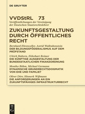 cover image of Zukunftsgestaltung durch Öffentliches Recht